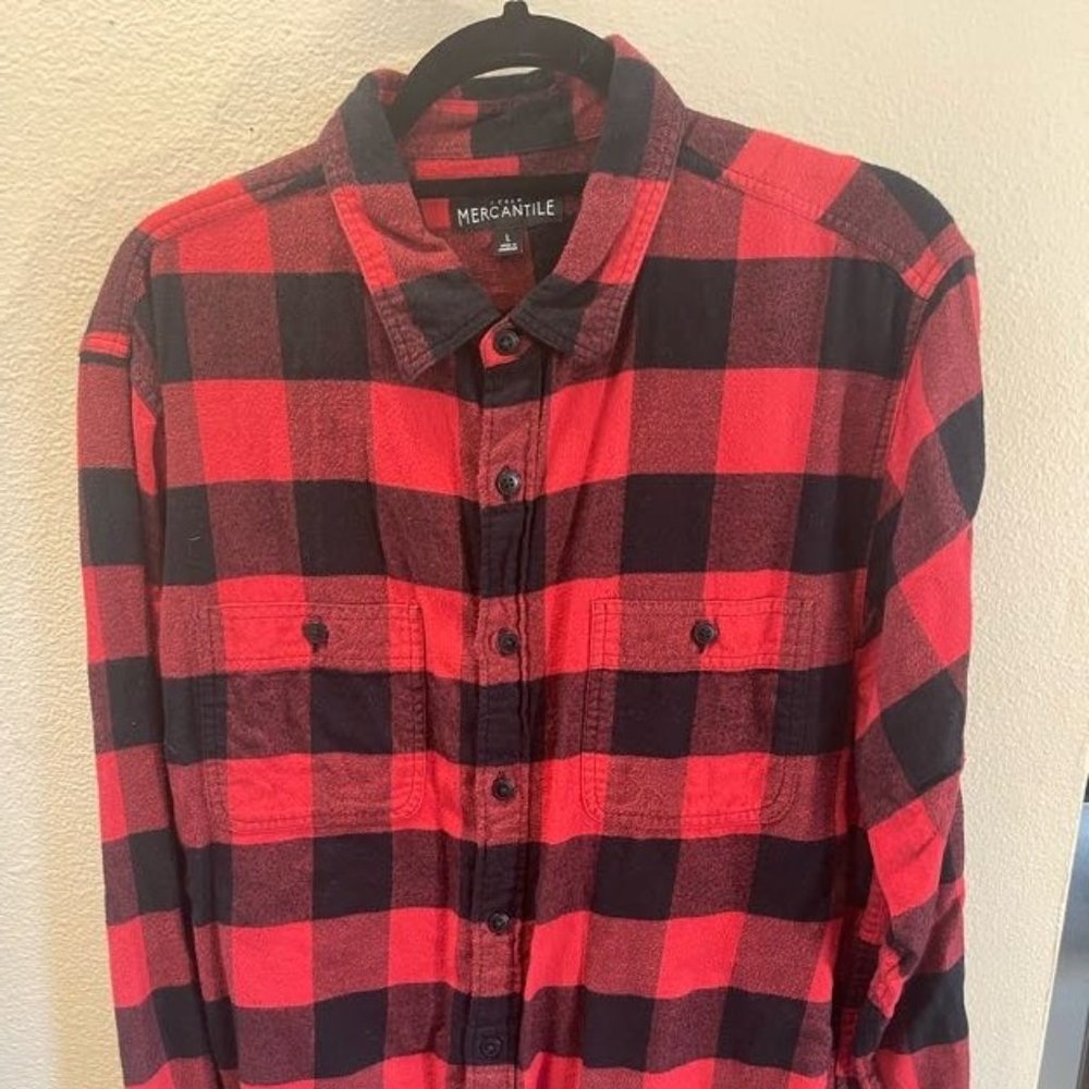 J Crew Mercantile Flannel Shirt